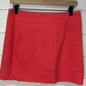J Crew Coral Mini Skirt Size 6